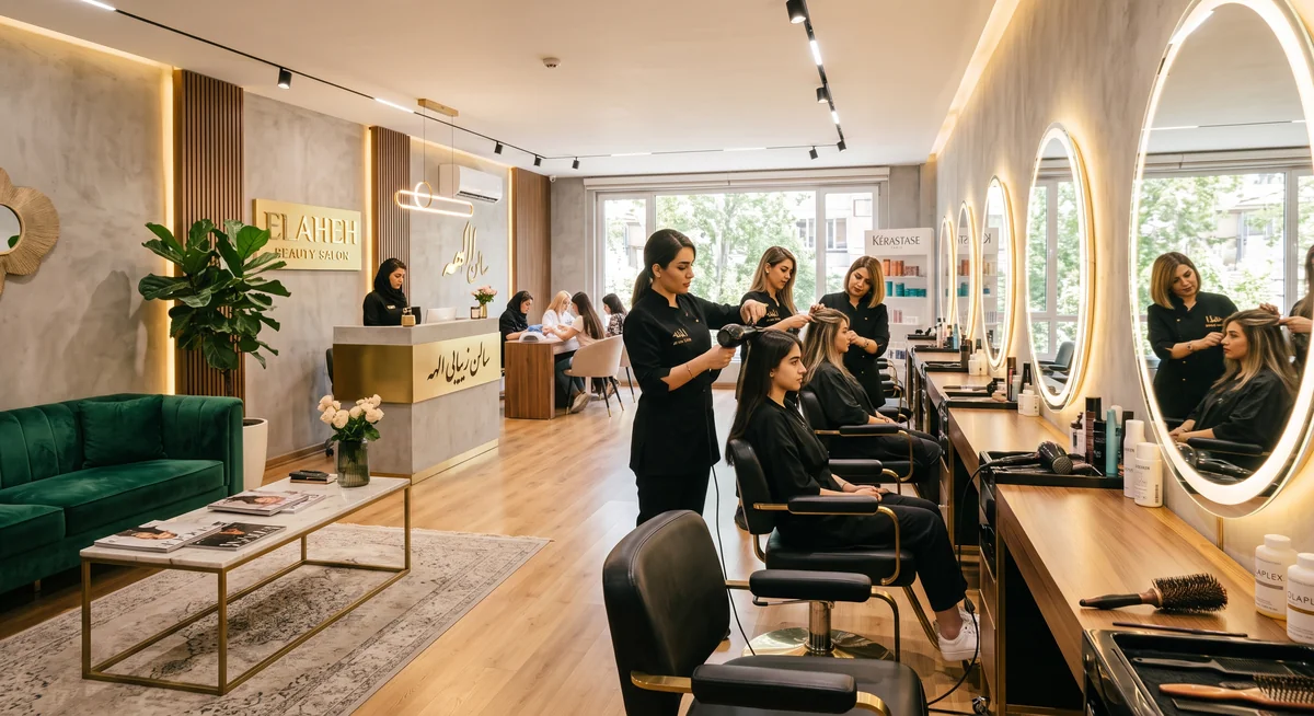 Beauty salon website design with online booking